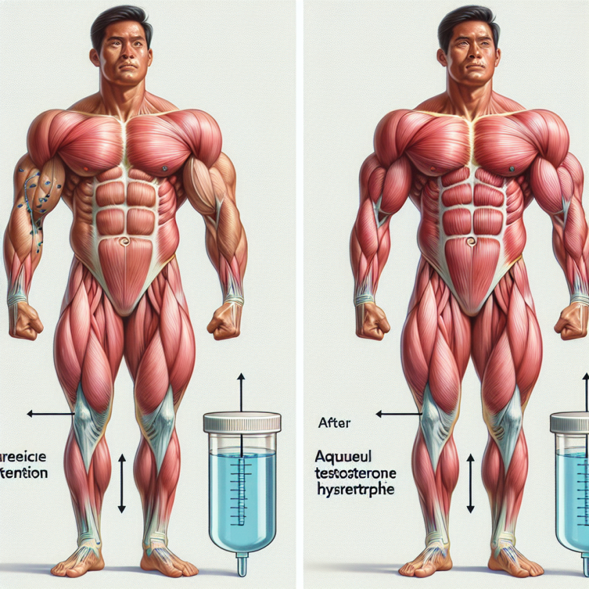 Effects of aqueous testosterone suspension on muscle hypertrophy