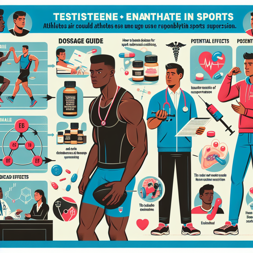 Managing testosterone enanthate use in sports settings