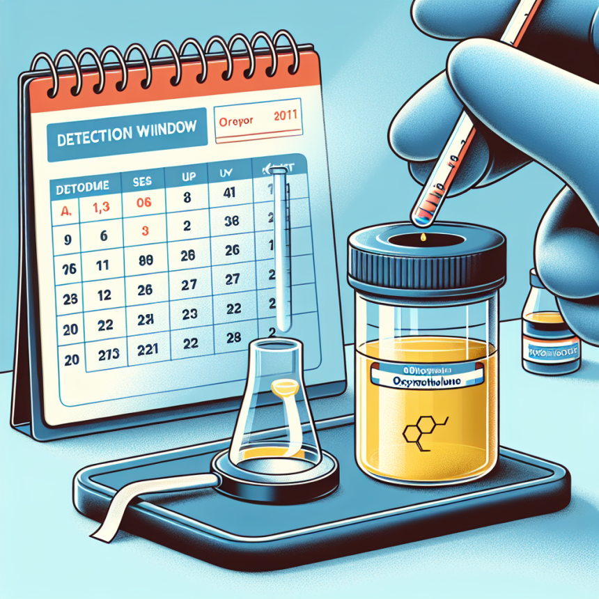 Detection window of oxymetholone compresse in urine tests