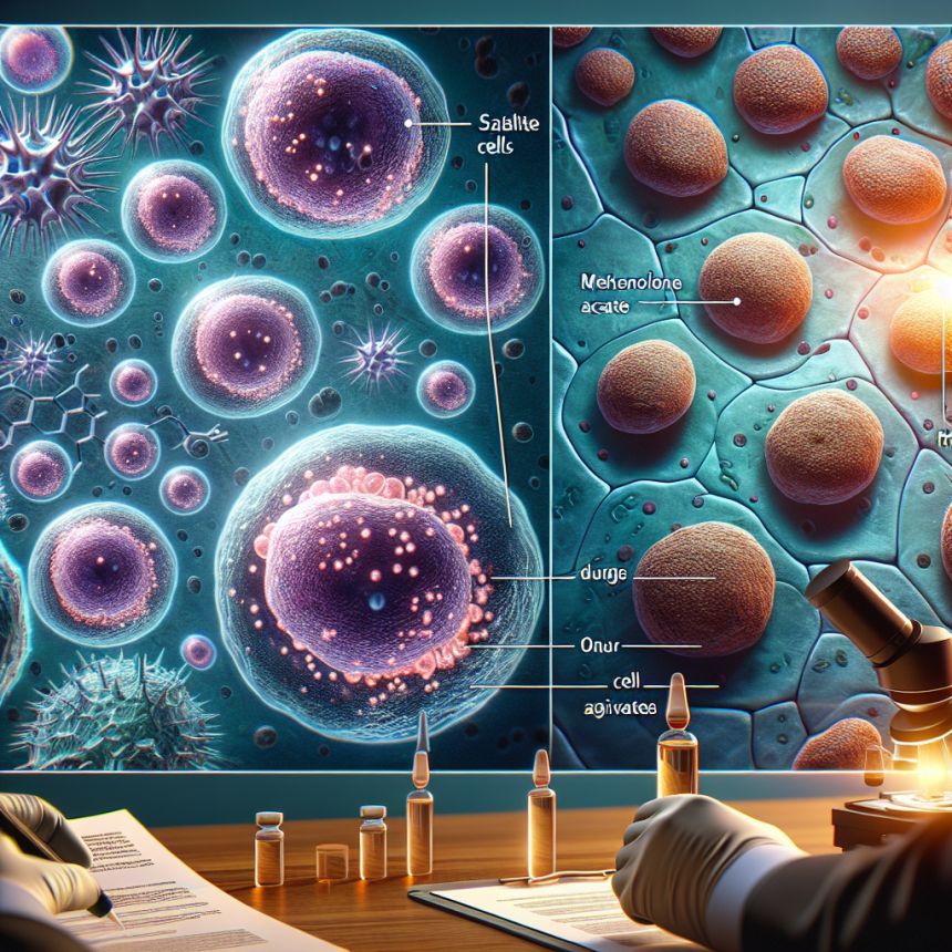 Satellite cell activation by acetato di metenolone