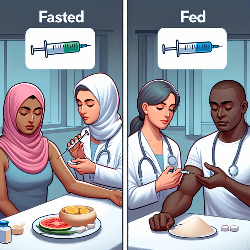 Fasted vs fed state administration of methandienone injection